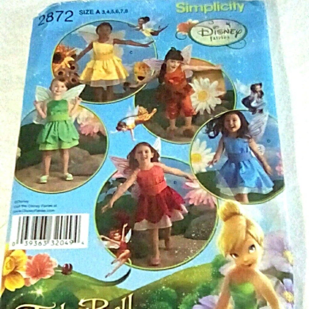 Simplicity 2872 Disney Fairies Tinker bell, more
